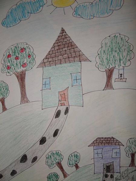 A kindergarden Drawing made by a grownup