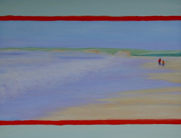 Red line - beach