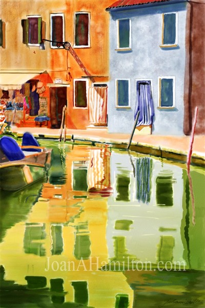 Venice Lagoon- Burano Reflections