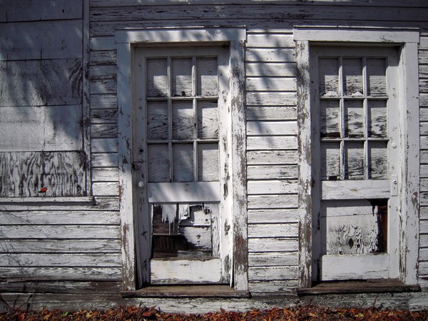 Old Train Station with Butterfly