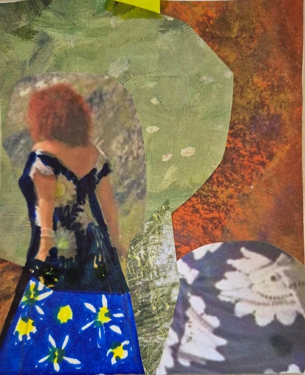 Young woman, collage, Nov. 2024