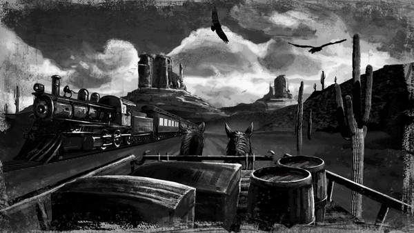 Train scene