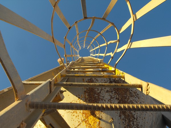 Concrete Silo Ladder