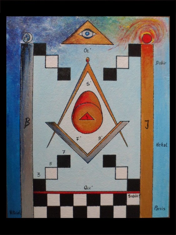 Temple of Salomon 50x40 acrylic on panel 2014