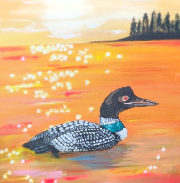 Sunset Loon
