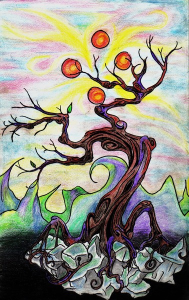 a tree as seen on acid