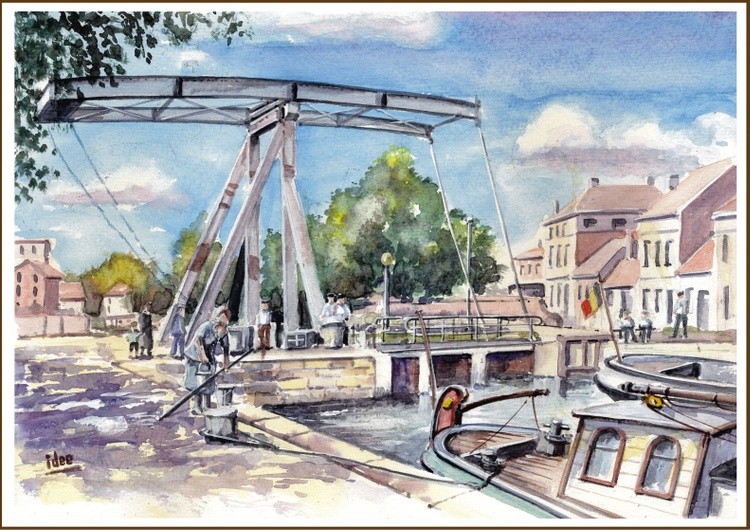 The end point of the canal at the beginning of the 20th century