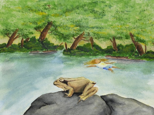 By the pond