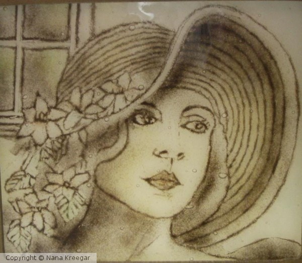 Portrait in Fused Glass of Starr Faithful