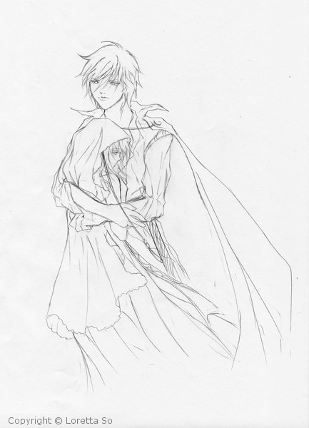 Endymion And Serenity Sketch 2