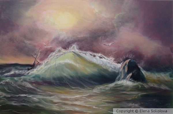 Stormy sea