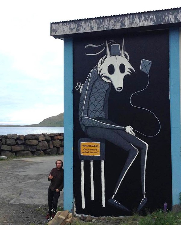 Mural in Iceland