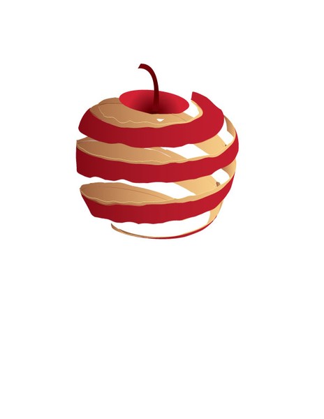 peeled apple