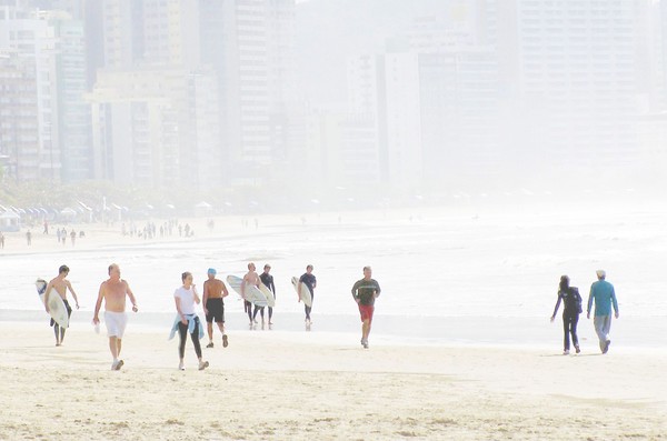 refreshing morning at the beach