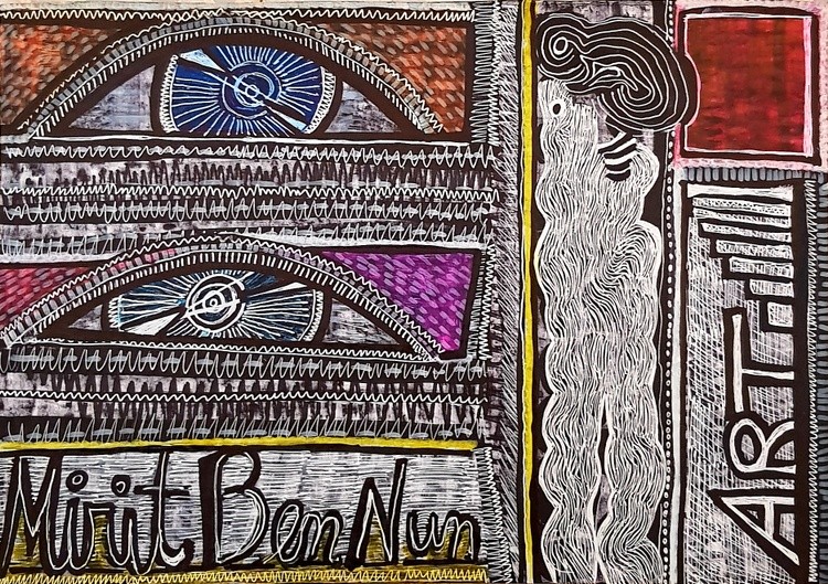 abstract art israel paintings mirit ben nun