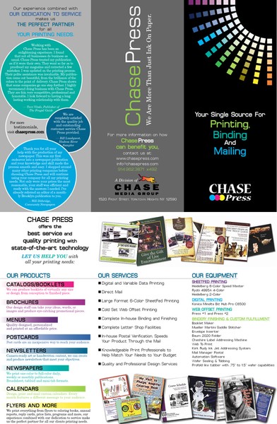 Chase Press Brochure