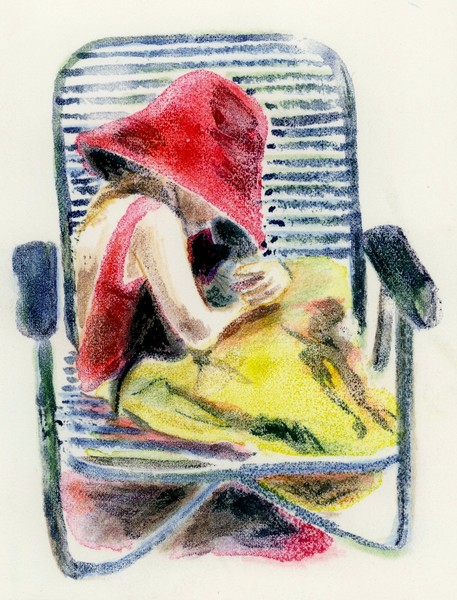 the girl and the cat