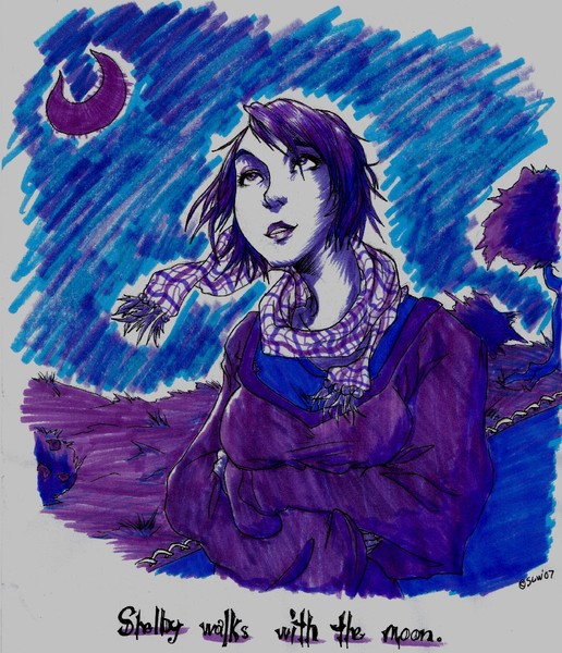 Shelby Walks With the Moon