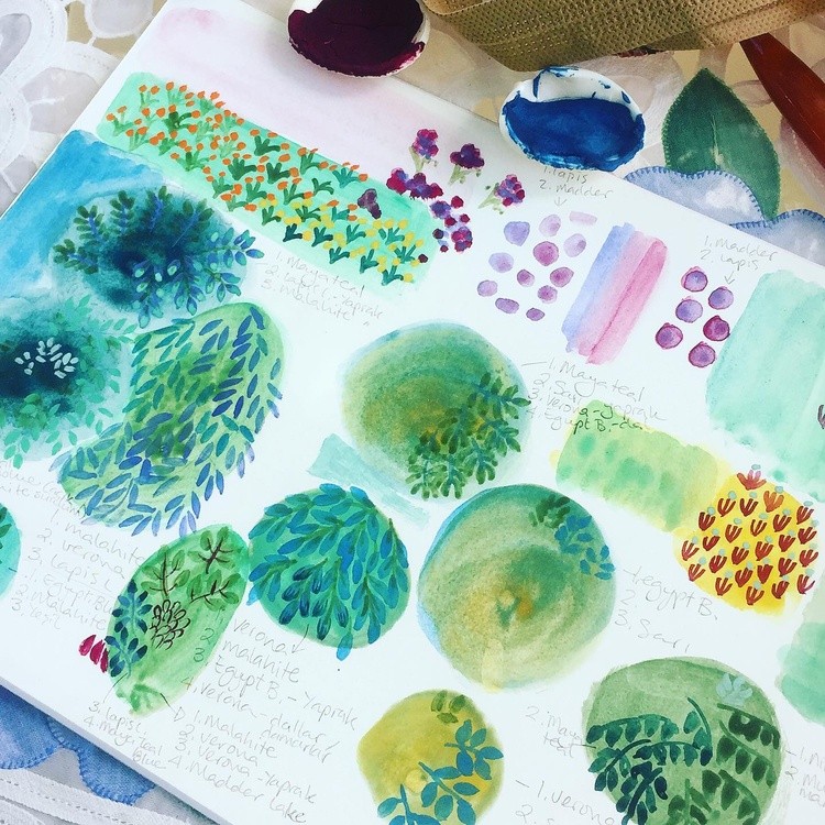 naturalpigments burcucenberciart colorpalette cagdassanat colors