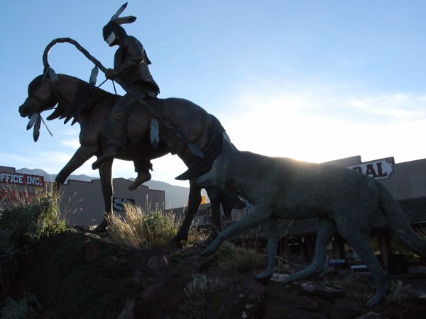 Bronze Warrior At Dusk