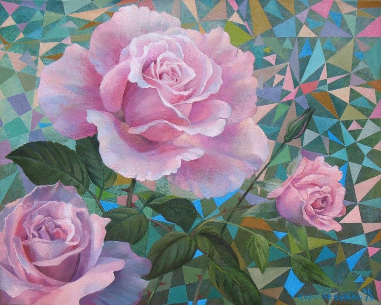 Diffusion of rose scent