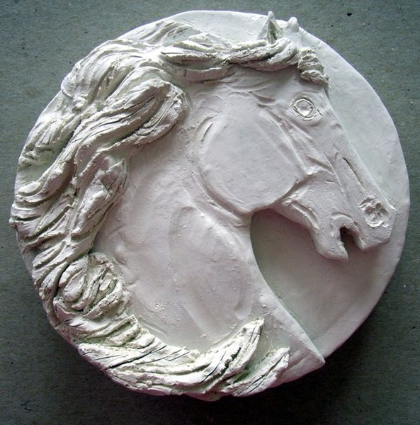 Clay Horse Head