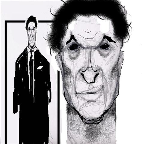 Character in Black and Greed