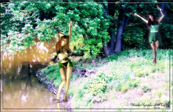 Wood Nymphs At Play