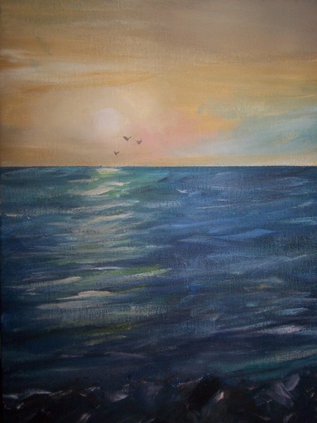 Sunrise on Grate sout bay long Island 