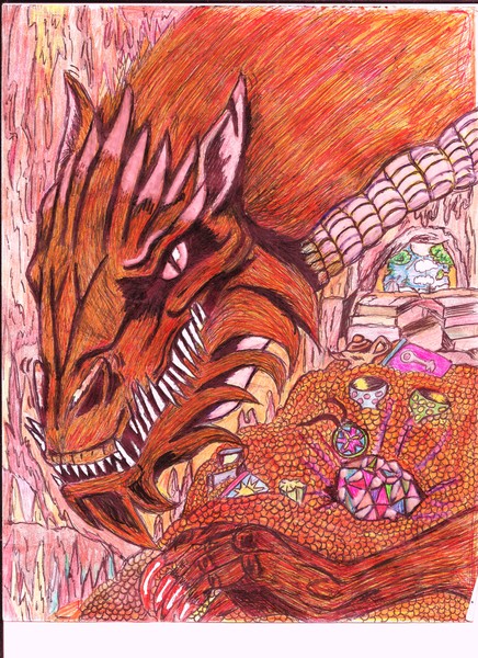 Red Fire Dragon and his Gem of Aurealus