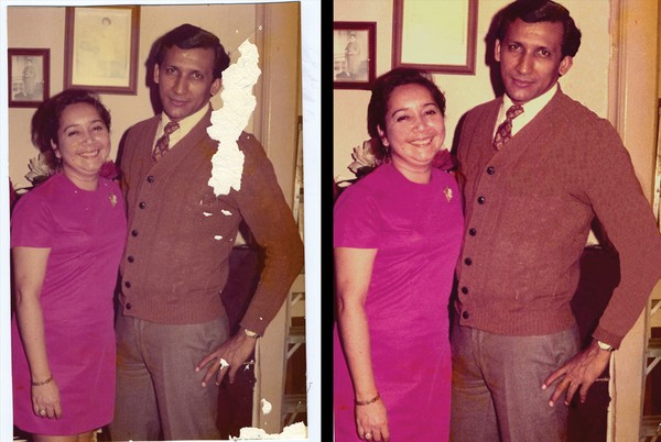 Tribute to parents/Photo Restoration attempt