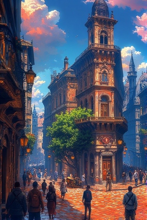 European Charm Collection: Sunlit Piazza