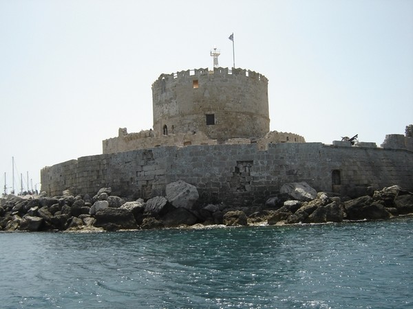 RHODES CASTLE IN GREECE