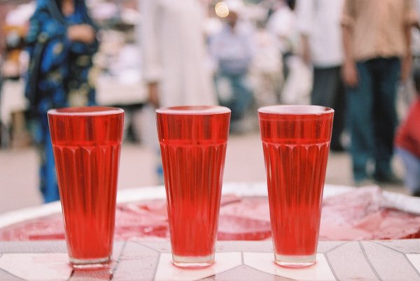 cool red drink