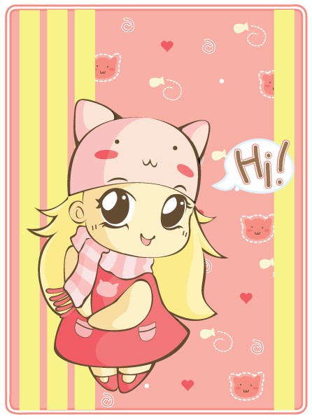 cute pink