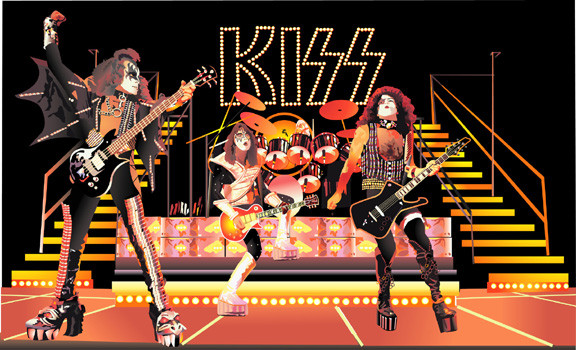 Kiss Illustrator draw