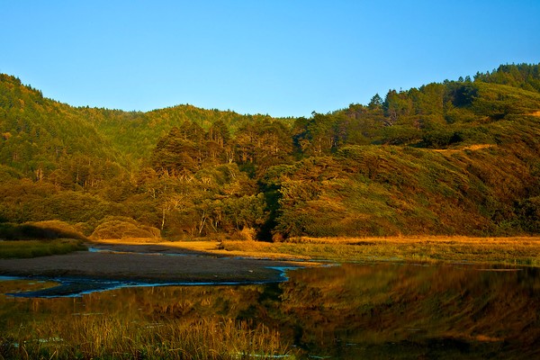 Mouth of Usal Creek at Sunset