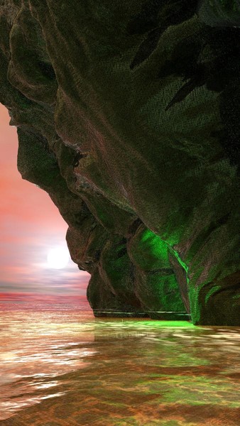 Alien rock faces