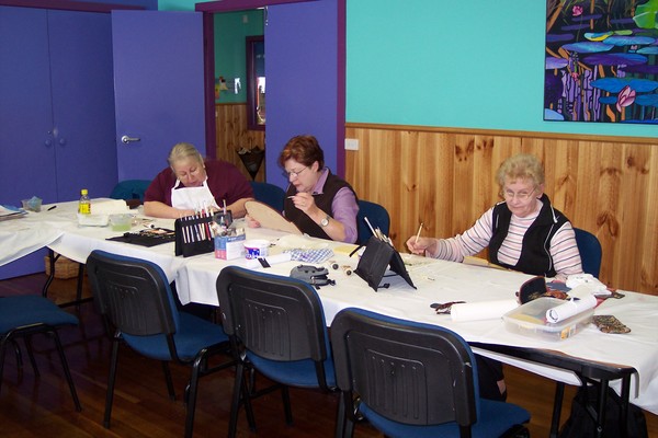 hard at work