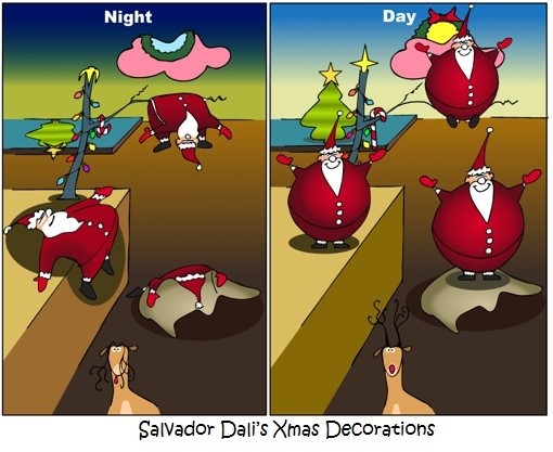 Salvador Dali's Xmas Decorations