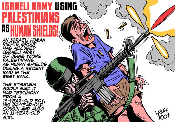 Israeli army using Palestinians as human shields