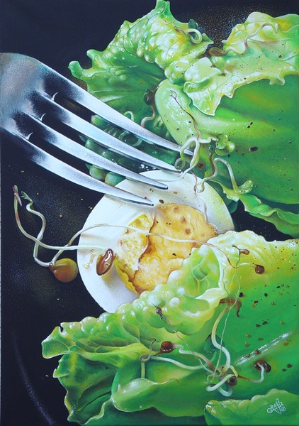 Avocadopurée with egg