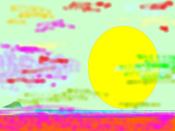 colored clouds