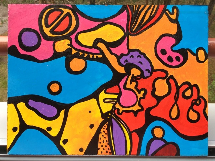 ”Sun” 40*30cm Acrylic Plywood 2020