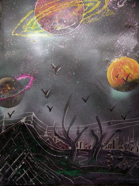 Space Planets in Shadow City