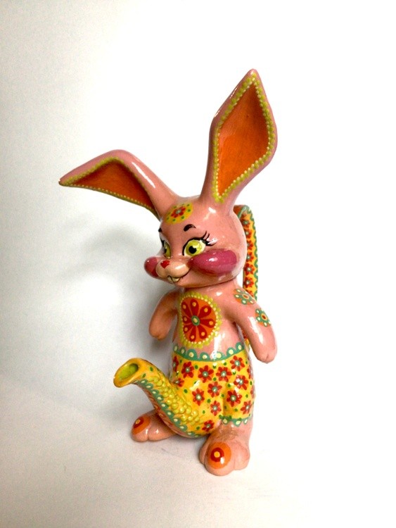 Pink Bunny Naughty Teapot