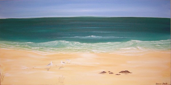 SEAGULLS ON THE BEACH