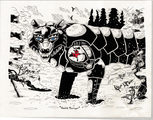 Waabski Maa'ingan (White Wolf)