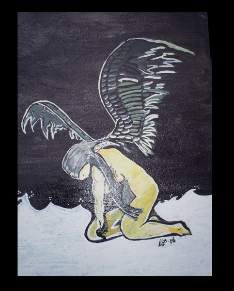 Angel in sorrow