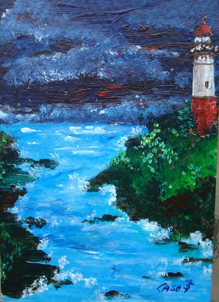 Lighthouse ACEO